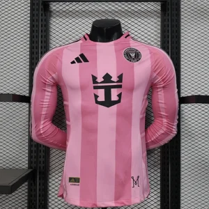 2025 2026 long sleeve players inter miami home soccer jersey 1
