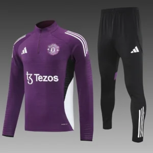 2025 2026 manchester united half pull training suit football shirt set 1