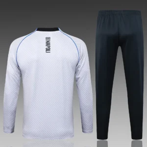 2025 2026 napoli long zip jacket training suit jersey set light gray inkjet 2