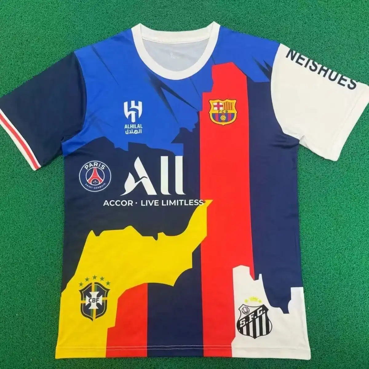 2025 2026 neymar commemorative edition soccer jersey barcelona x psg x brazil 1