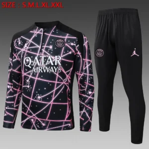 2025 2026 paris saint germain half pull training suit green football shirt set 1