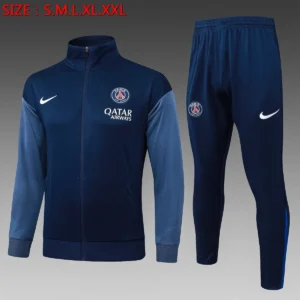 2025 2026 paris saint germain long zip jacket training suit jersey set 1