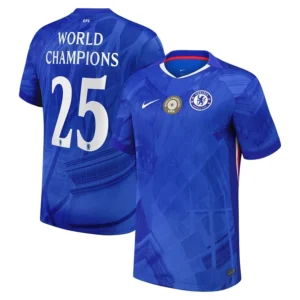 2025 2026 player chelsea cup home shirt with 25 world champions badges football jersey 1