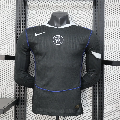 2025 2026 player chelsea long sleeve second away football shirt 1