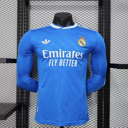 2025 2026 player long sleeve real madrid second away football shirt 1