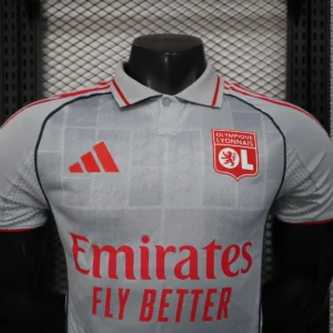 2025 2026 player lyon second away football shirt 2