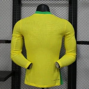 2025 2026 players long sleeve brazil home football shirt 2