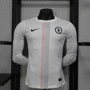 2025 2026 players long sleeve chelsea away football shirt no sponsors 1