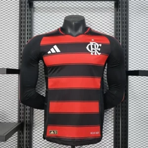 2025 2026 players long sleeve flamengo home football shirt 1