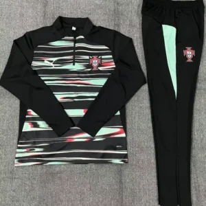 2025 2026 portugal half pull training suit camouflage football shirt set 1