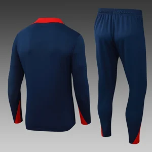 2025 2026 psg half zipper training suit set blue 2