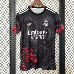 2025 2026 real madrid dragon edition black soccer jersey 2