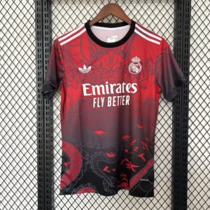 2025 2026 real madrid dragon edition red soccer jersey 2
