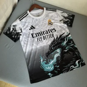 2025 2026 real madrid dragon edition white soccer jersey 1
