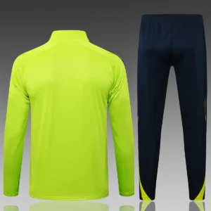 2025 2026 real madrid long zipper jacket training suit jersey set green 2