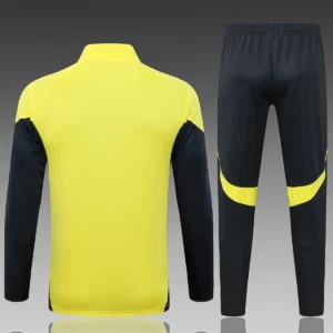 2025 2026 real madrid long zipper jacket training suit jersey set yellow 2