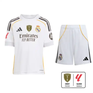la liga intercontinental 2025 2026 real madrid home football shirt kids size 1