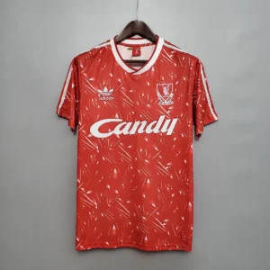 retro 1989 1991 liverpool football shirt home 1