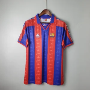 retro barcelona football shirt home 1996 1997 1