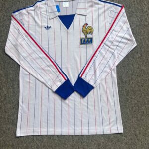 1980/1982 Retro Long Sleeve France Away Football Shirt 1:1 Thai Quality