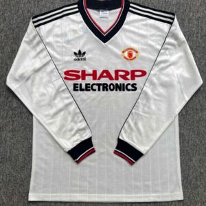 1982/1983 Retro Long Sleeve Manchester United Second Away Football shirt 1:1 Thai Quality