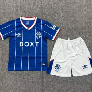Rangers FC 2026/2027 Kids Size Home Football Shirt 1:1 Thai Quality
