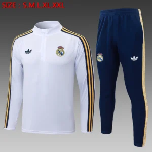2026/2027 Real Madrid Half-Pull Training Suit Football Shirt 1:1 Thai Quality Set