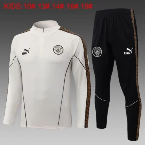 2026/2027 Kids Kit Manchester City Half-Pull Training Suit Football Shirt